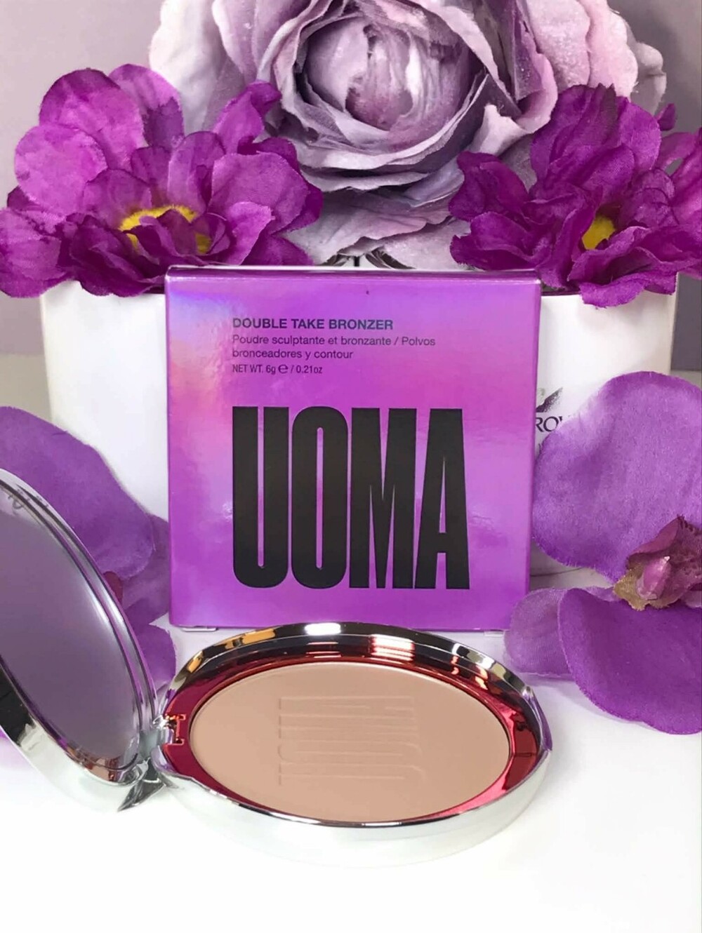 Uoma Double Take Pressed Bronzer in White Pearl FAIR NEUTRAL Full Size, 6g *BNIB - Picture 4 of 16